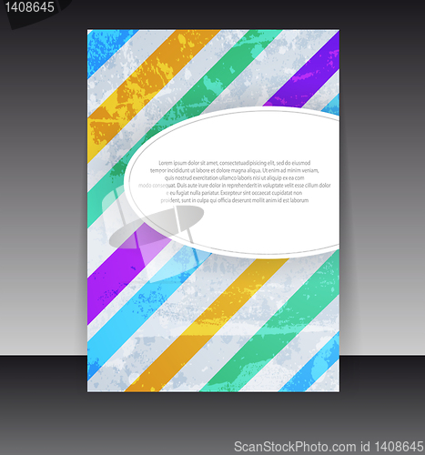 Image of Flyer or cover design. Folder design content background. editabl