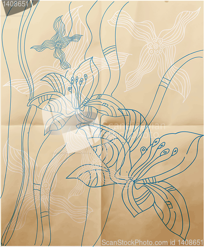 Image of Cute floral background