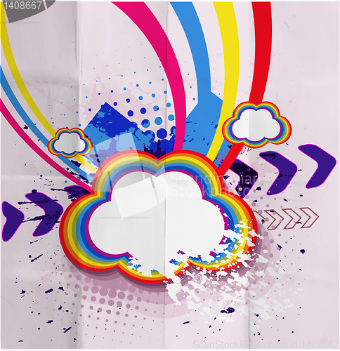 Image of Retro modern vector illustration