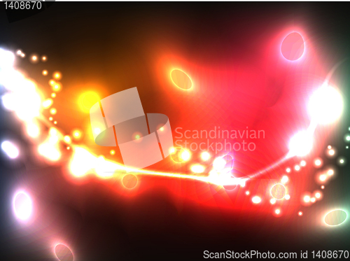 Image of Vector illustration of futuristic abstract glowing background