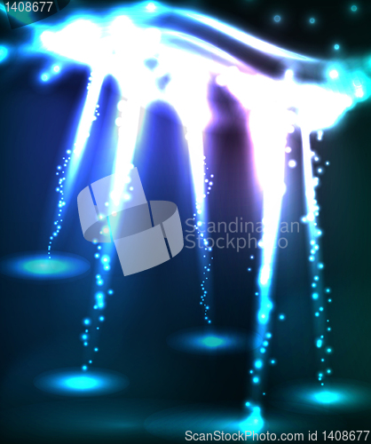 Image of Vector illustration of futuristic abstract glowing background