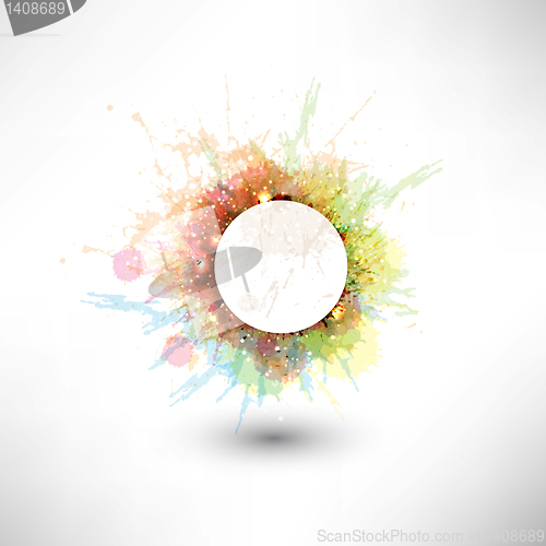 Image of Abstract vector glossy shapes of background. For design