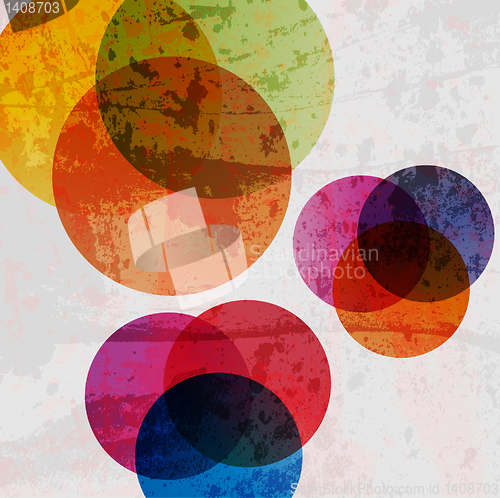 Image of Retro modern abstraction in color. Abstract Vector Background