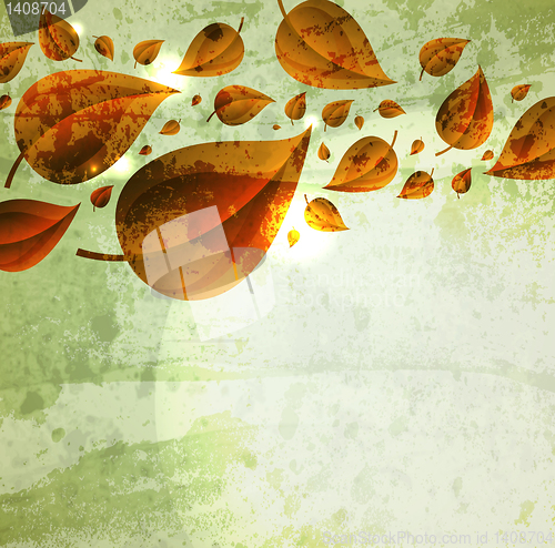 Image of abstract leaf design