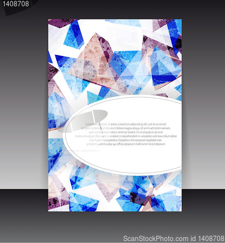 Image of Flyer or cover design. Folder design content background. editabl