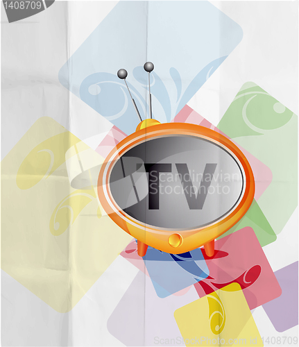 Image of Retro TV background