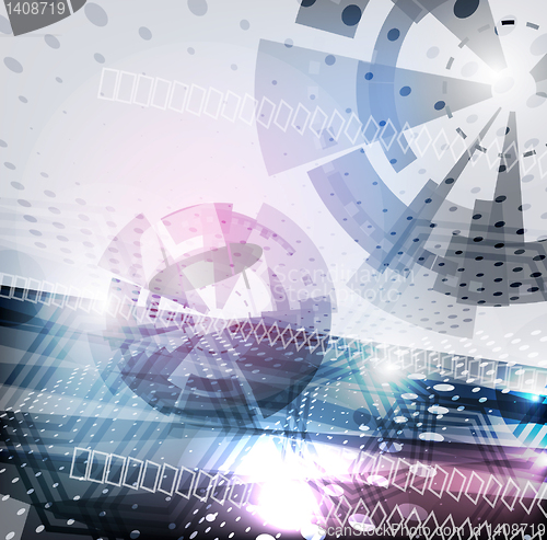 Image of Abstract Vector Techno Background