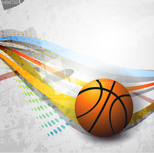 Image of Basketball Advertising poster. Vector illustration