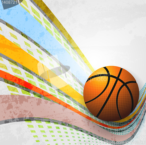 Image of Basketball Advertising poster. Vector illustration