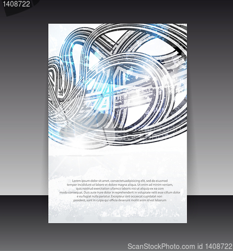 Image of Flyer or cover design. Folder design content background. editabl