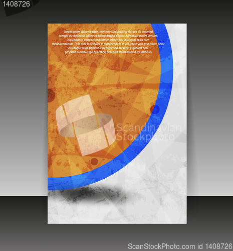 Image of Flyer or cover design. Folder design content background. editabl