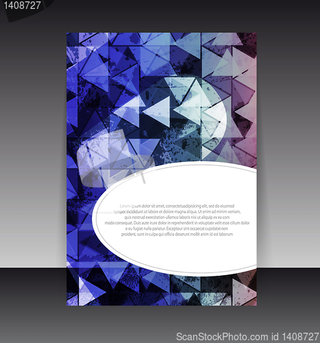 Image of Flyer or cover design. Folder design content background. editabl