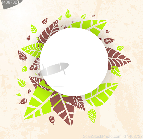 Image of Autumn Background-Autumn Leaves falling for your design