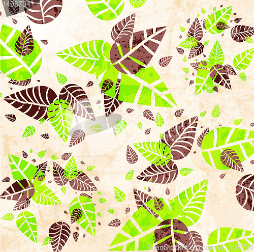 Image of abstract leaf design