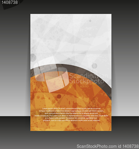 Image of Flyer or cover design. Folder design content background. editabl