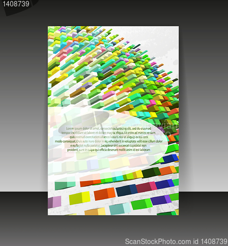 Image of Flyer or cover design. Folder design content background. editabl