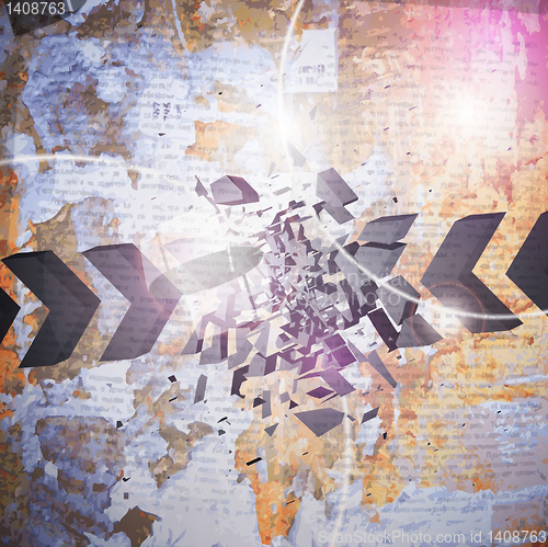 Image of Abstract dark shape design concept. Vector illustration