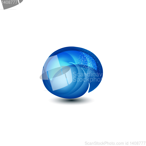 Image of Abstract vector glossy shapes of background. For design