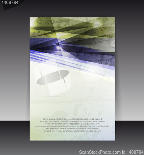 Image of Flyer or cover design. Folder design content background. editabl