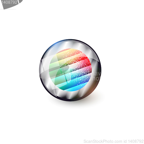 Image of Abstract vector glossy shapes of background. For design