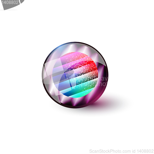 Image of Abstract vector glossy shapes of background. For design