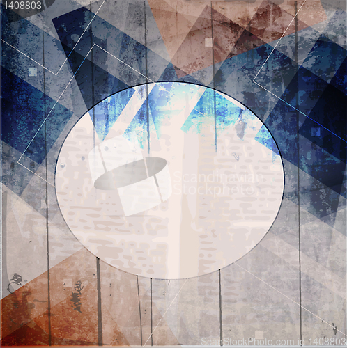 Image of Retro modern abstraction in color. Abstract Vector Background
