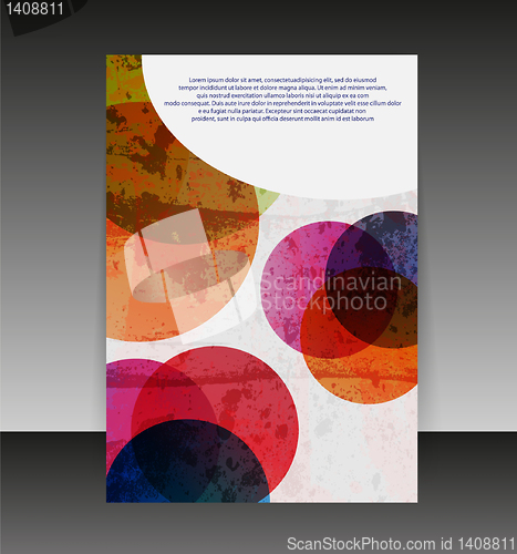 Image of Flyer or cover design. Folder design content background. editabl