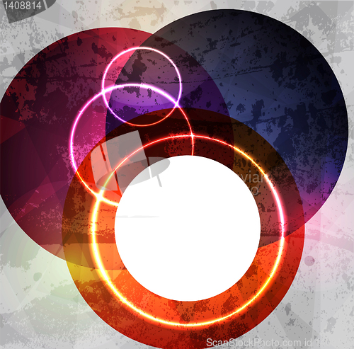 Image of Retro modern abstraction in color. Abstract Vector Background