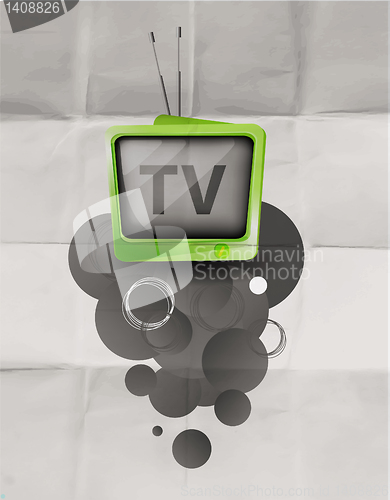 Image of Retro TV background