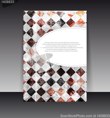 Image of Flyer or cover design. Folder design content background. editabl