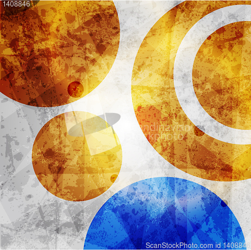 Image of abstract high-tech graphic design circles pattern background