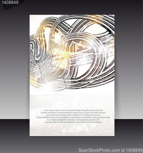 Image of Flyer or Cover Design. Folder design content background. editabl