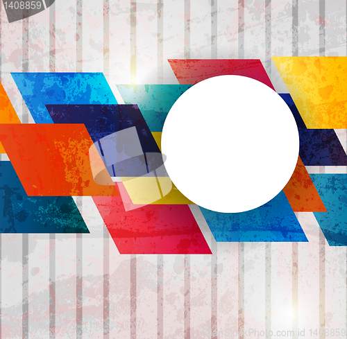 Image of Retro modern abstraction in color. Abstract Vector Background