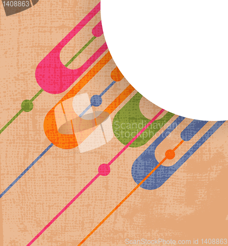 Image of Retro modern abstraction in color. Abstract Vector Background