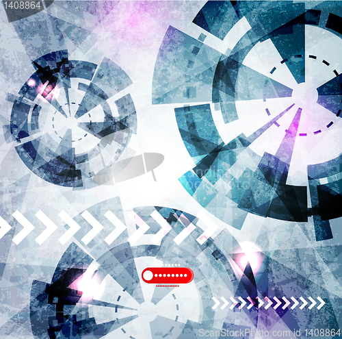 Image of Abstract Vector Techno Background