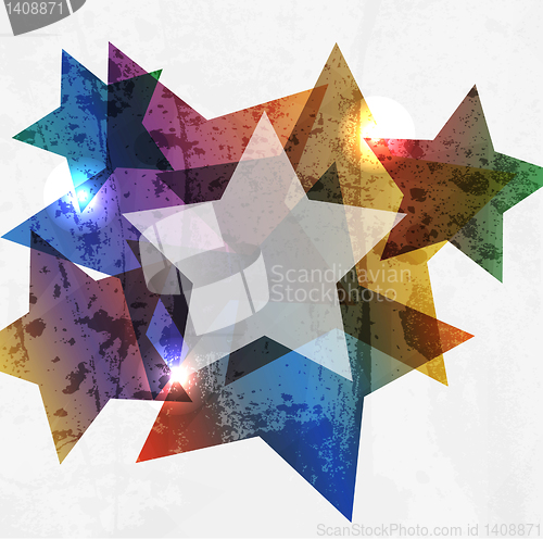 Image of  Grunge star. Abstract Vector Background