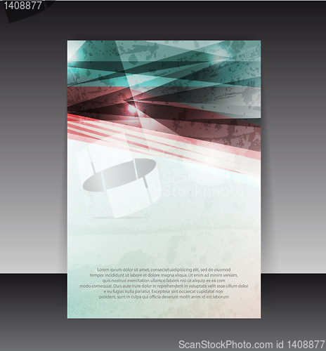 Image of Flyer or Cover Design. Folder design content background. editabl