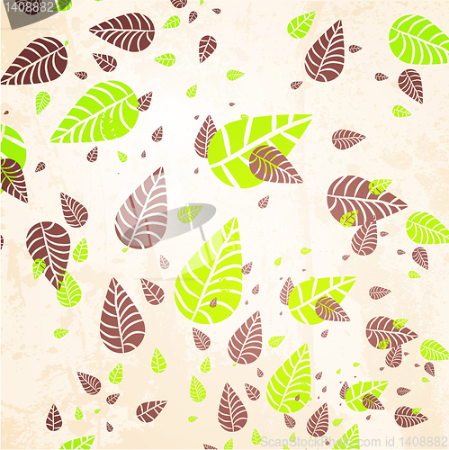 Image of abstract leaf design