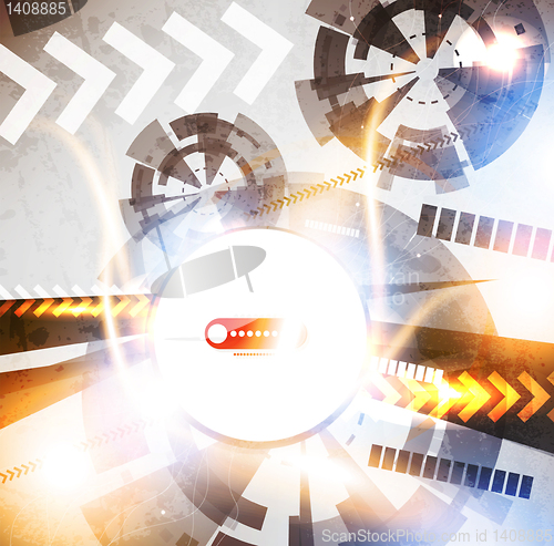 Image of Abstract Vector Techno Background
