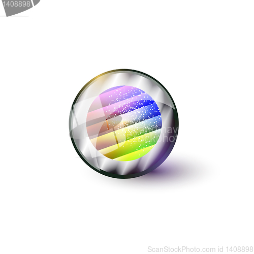 Image of Abstract vector glossy shapes of background. For design