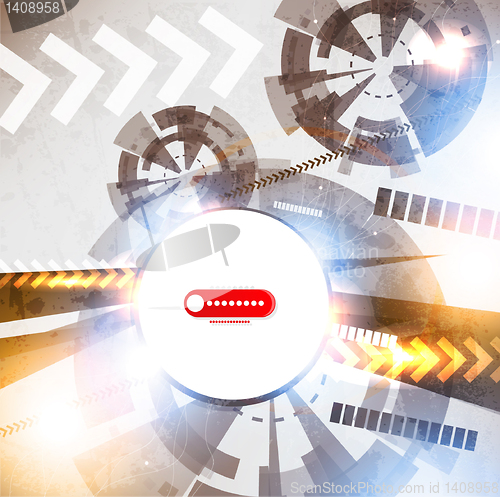 Image of Abstract Vector Techno Background