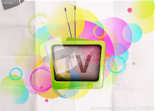 Image of Retro TV background