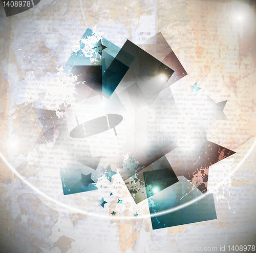Image of Abstract dark shape design concept. Vector illustration
