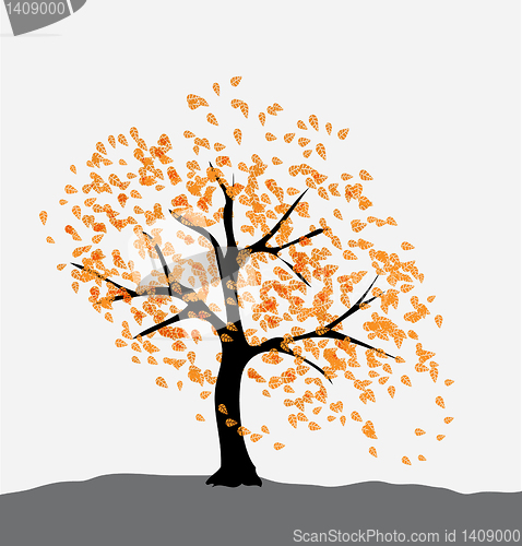 Image of abstract colorful vector tree