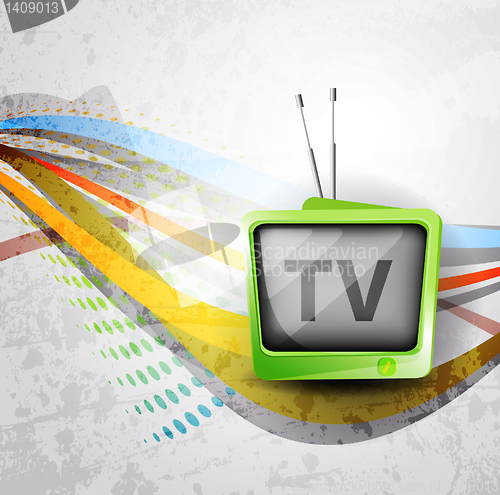 Image of Retro TV background