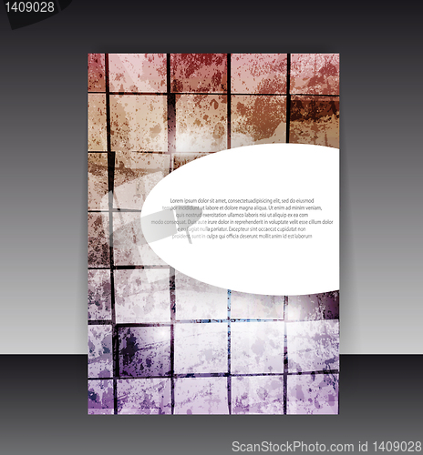 Image of Flyer or cover design. Folder design content background. editabl