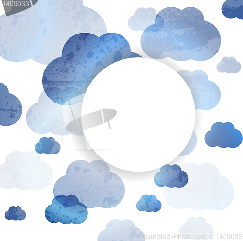 Image of Sky And Cloud, Vector Illustration abstract  background.