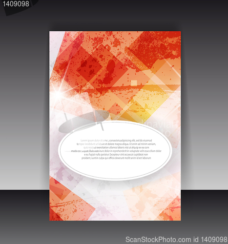 Image of Flyer or cover design. Folder design content background. editabl