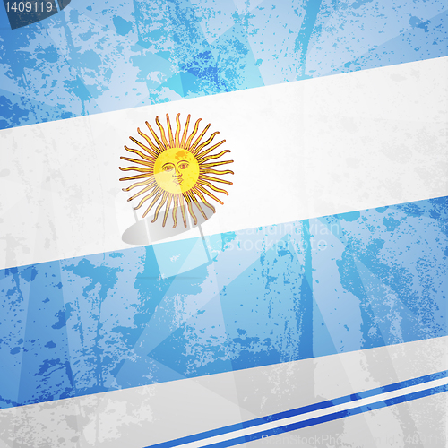 Image of Abstract pattern for design. Retro paper background. flag of Arg