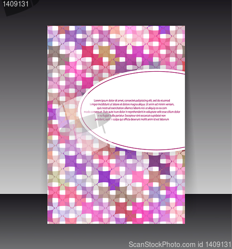 Image of Flyer or cover design. Folder design content background. editabl